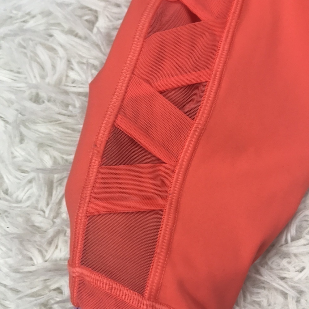 Lululemon Rise & Flow Tights Bright Orange - Picture 3 of 9